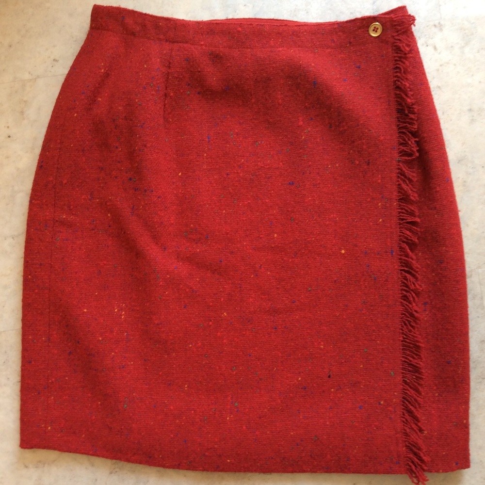 Lizwear wool wrap skirt